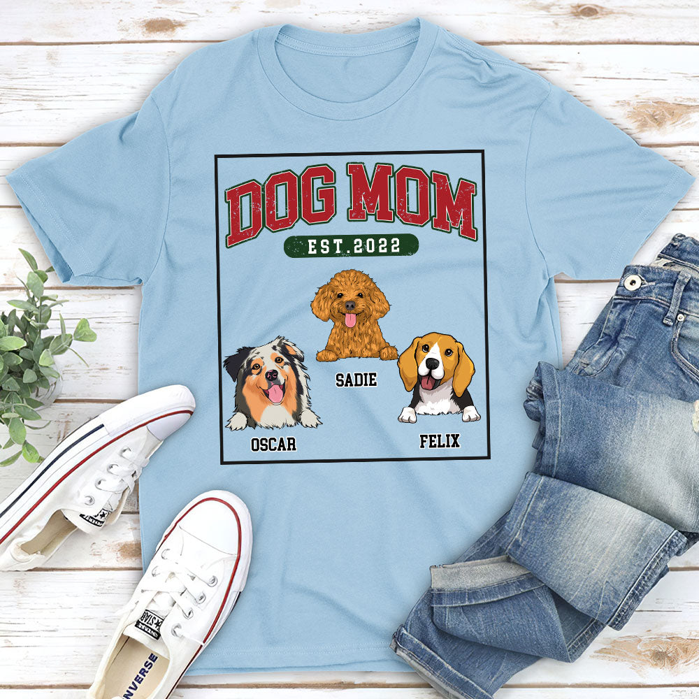 Love You My Mom Dad - Personalized Custom Unisex 5.3 oz T-shirt for Pet Lovers