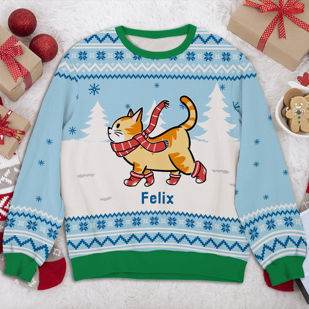 Cat Parents Blue - Exclusive Personalized Custom All-Over-Print Unisex Sweatshirt