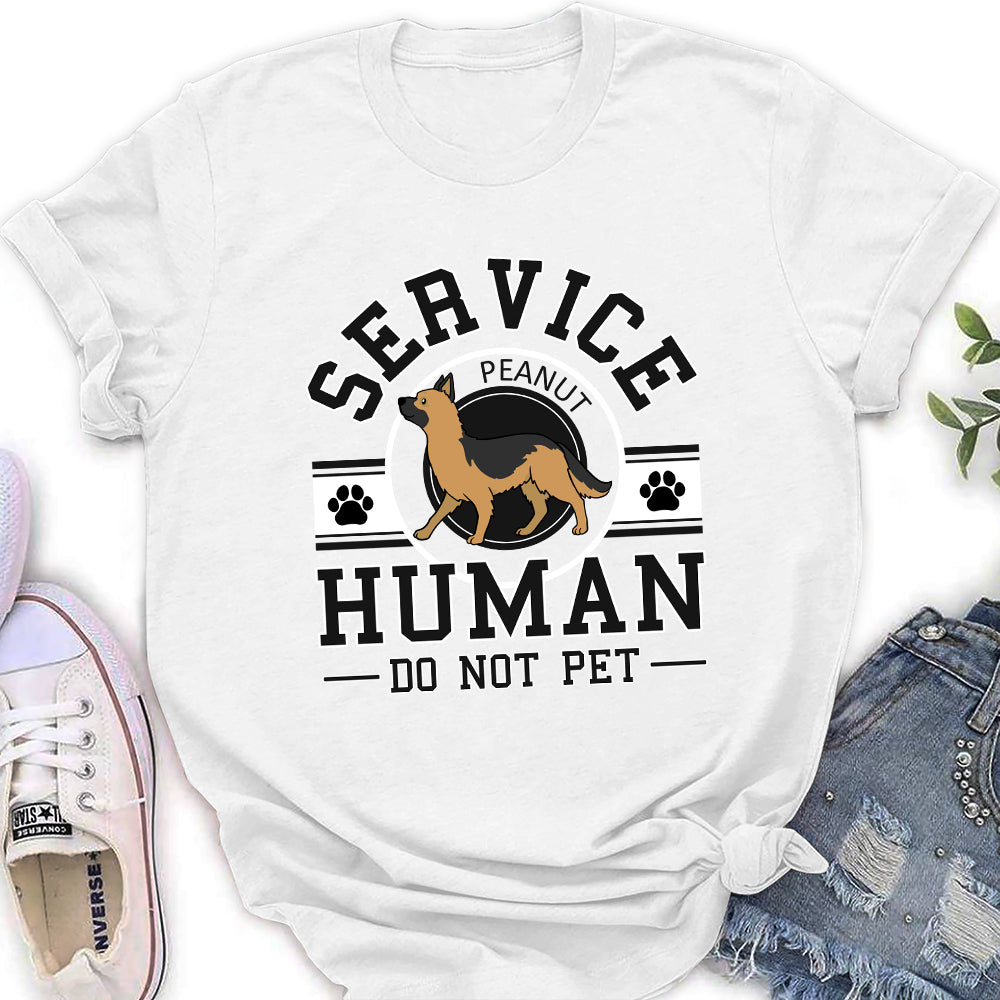 Service Human Logo - Exquisitely Personalized Custom Women's T-shirt for Pet Lovers