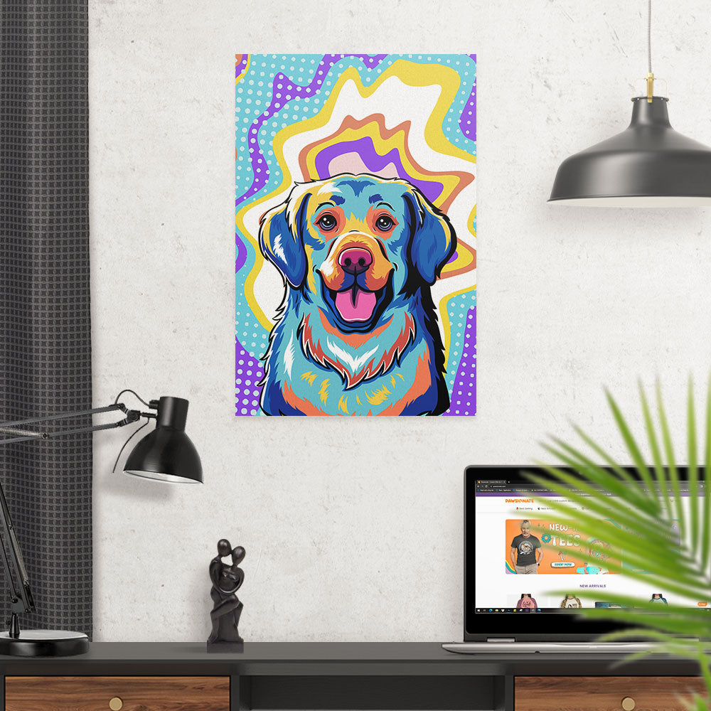 Stunning Golden Retriever Pop Art 3 Poster - Ideal Wall Decor