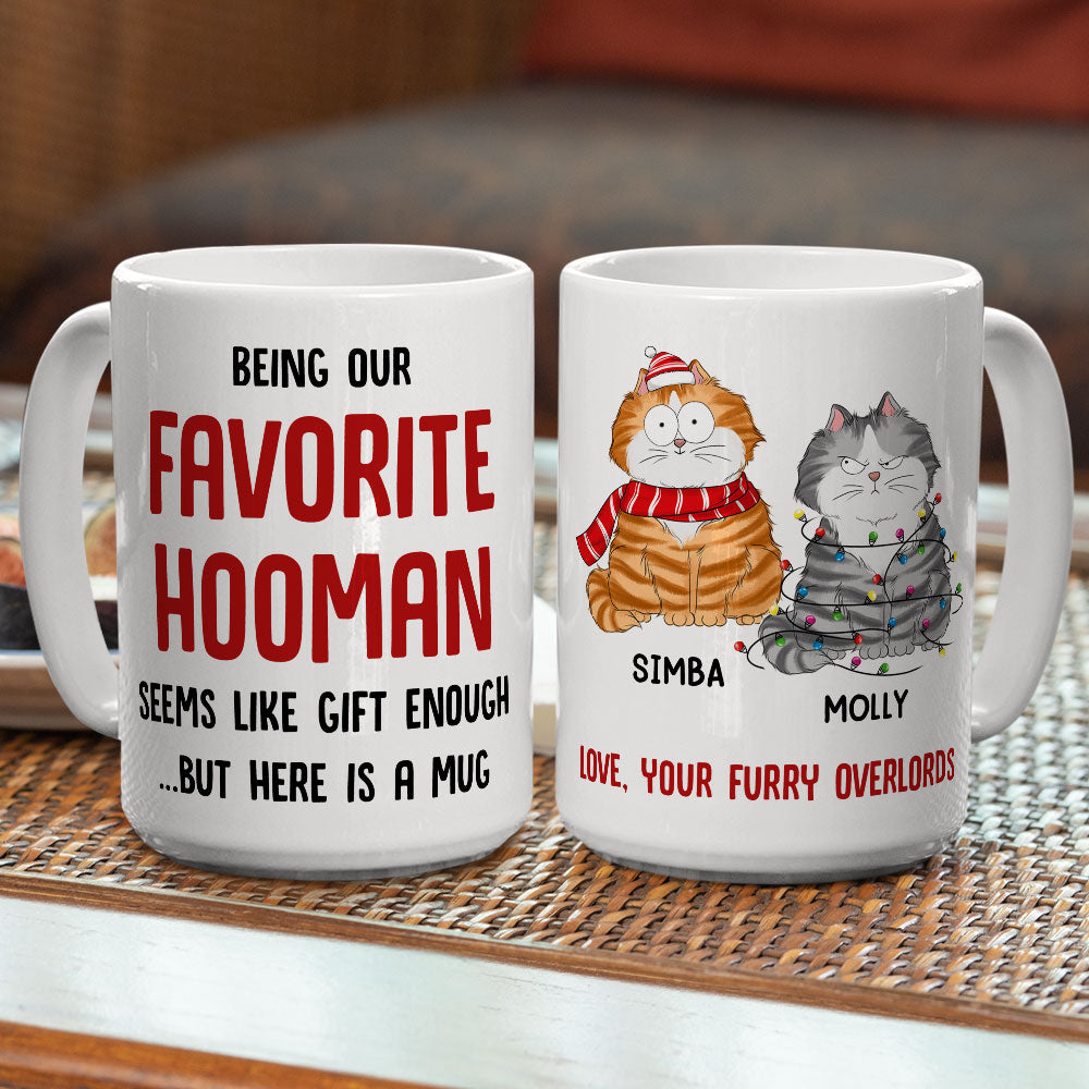 Being Favorite Hooman - Customizable Personalized Ceramic Coffee Mug for Pet Lovers