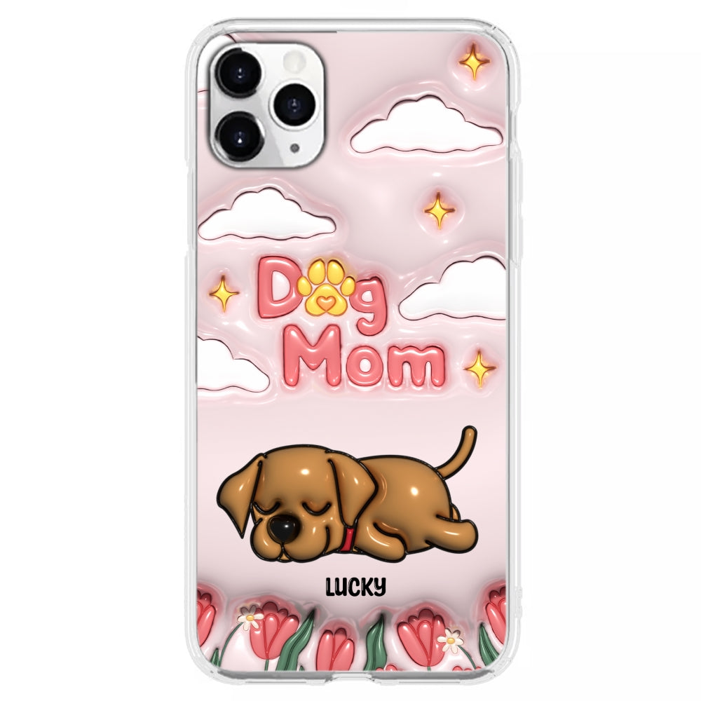 I Love My Dog Mom - Unique Personalized Custom 3D Inflated Effect Phone Case for Fashion - Conscious Users