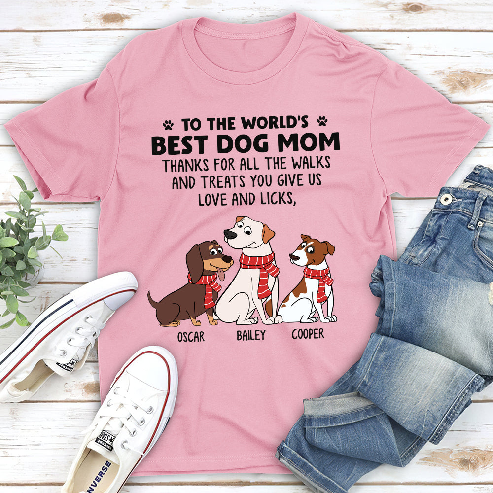 Love And Licks - Personalized Custom Unisex 5.3 oz T-shirt for Pet Lovers
