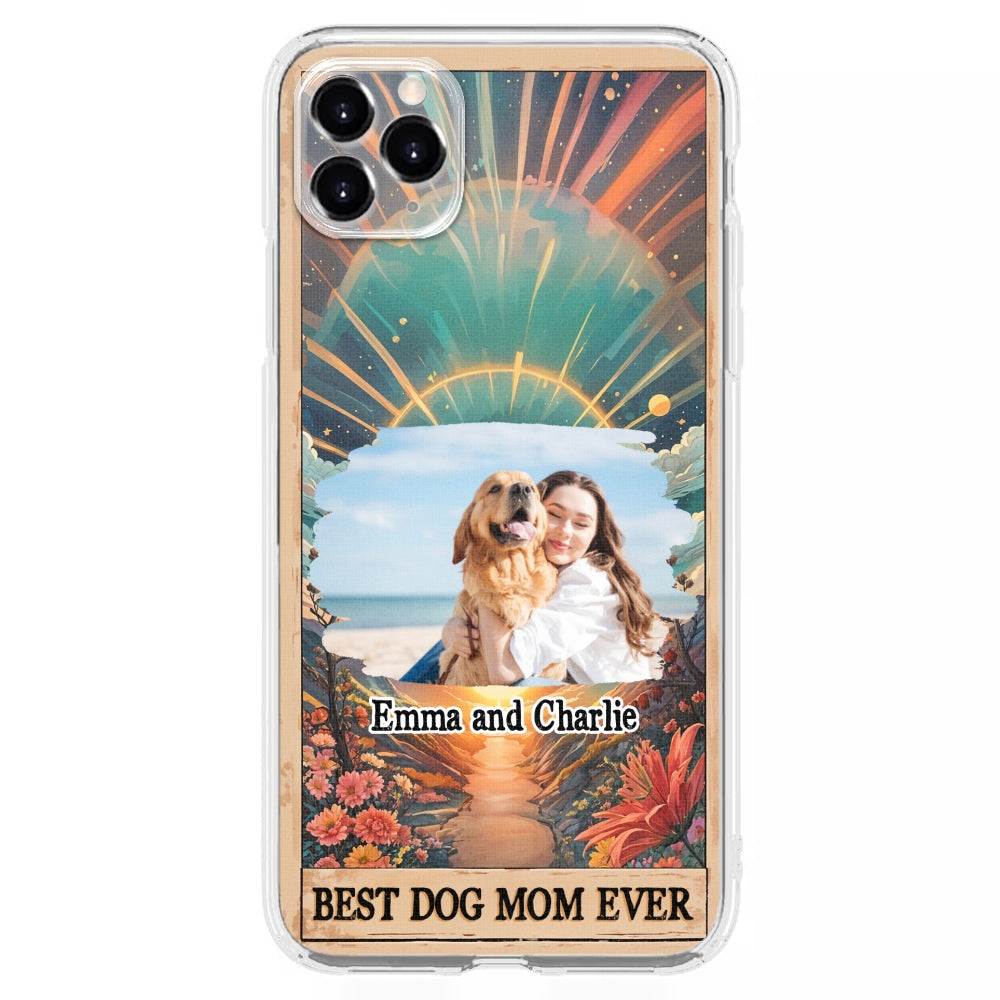 Personalized Custom Dog Mom Tarot Photo Smartphone Case - Ideal Gift for Dog Lovers