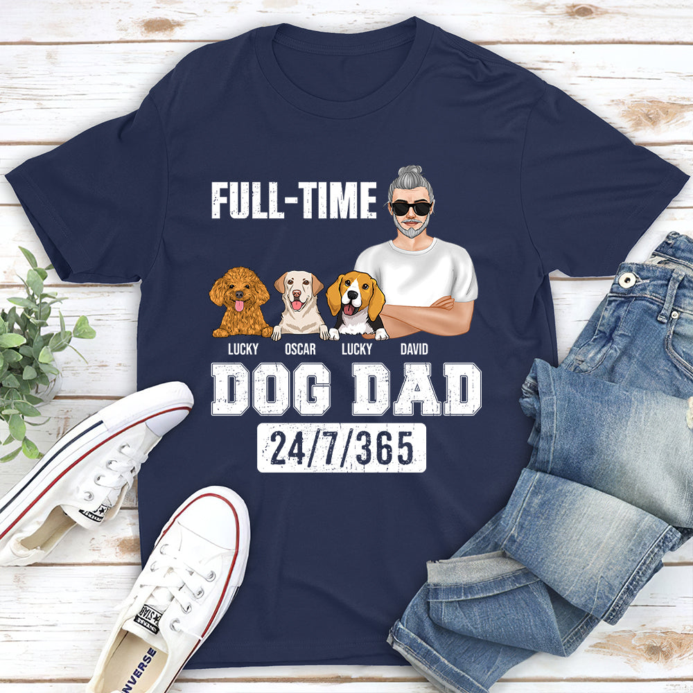 Full-time Dad - Customizable Personalized Unisex T-shirt for Pet Lovers