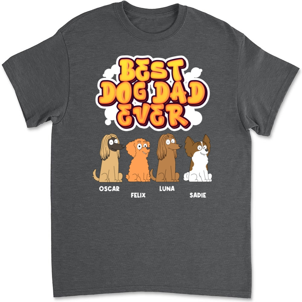 My Best Dog Mom Ever - Personalized Custom Unisex Heavy Cotton T-Shirt for Pet Lovers
