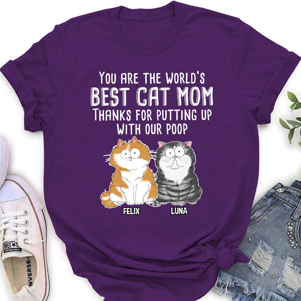 Putting Up With Us - Customizable Personalized Women's T-shirt for Pet Lovers