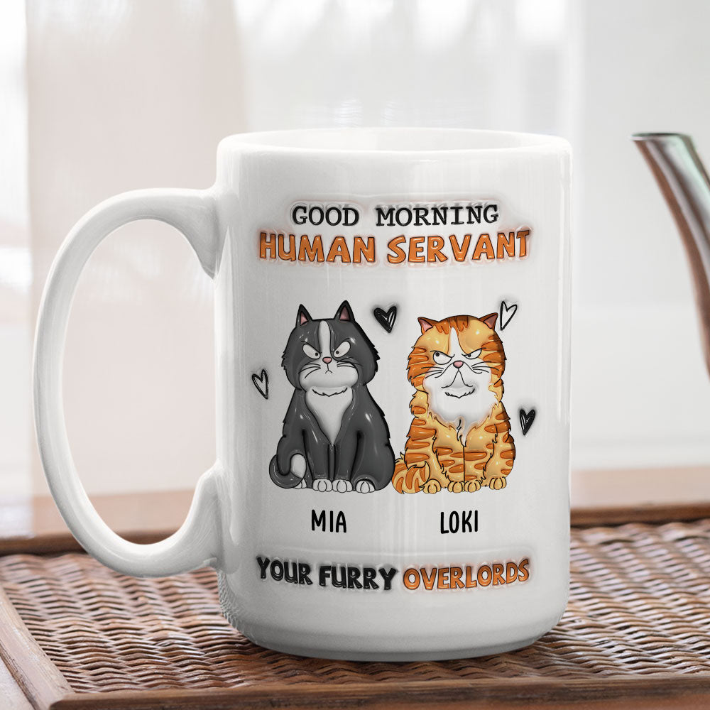 From Furry Overlords - Exclusive Personalized Custom 3D Inflated Effect Ceramic Mug in 11oz and 15oz Sizes