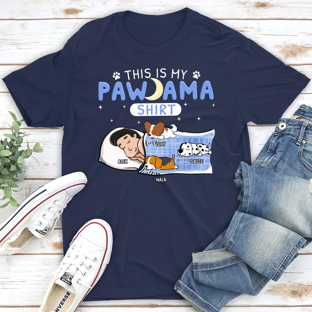 Personalized Custom Unisex Holiday Pajama T-shirt - Perfect Gift for Pet Lovers