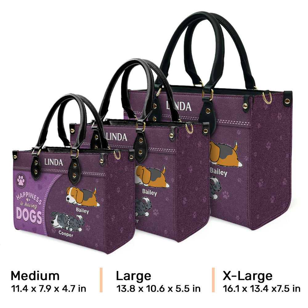 Personalized Custom Leather Bag for Dog Lovers