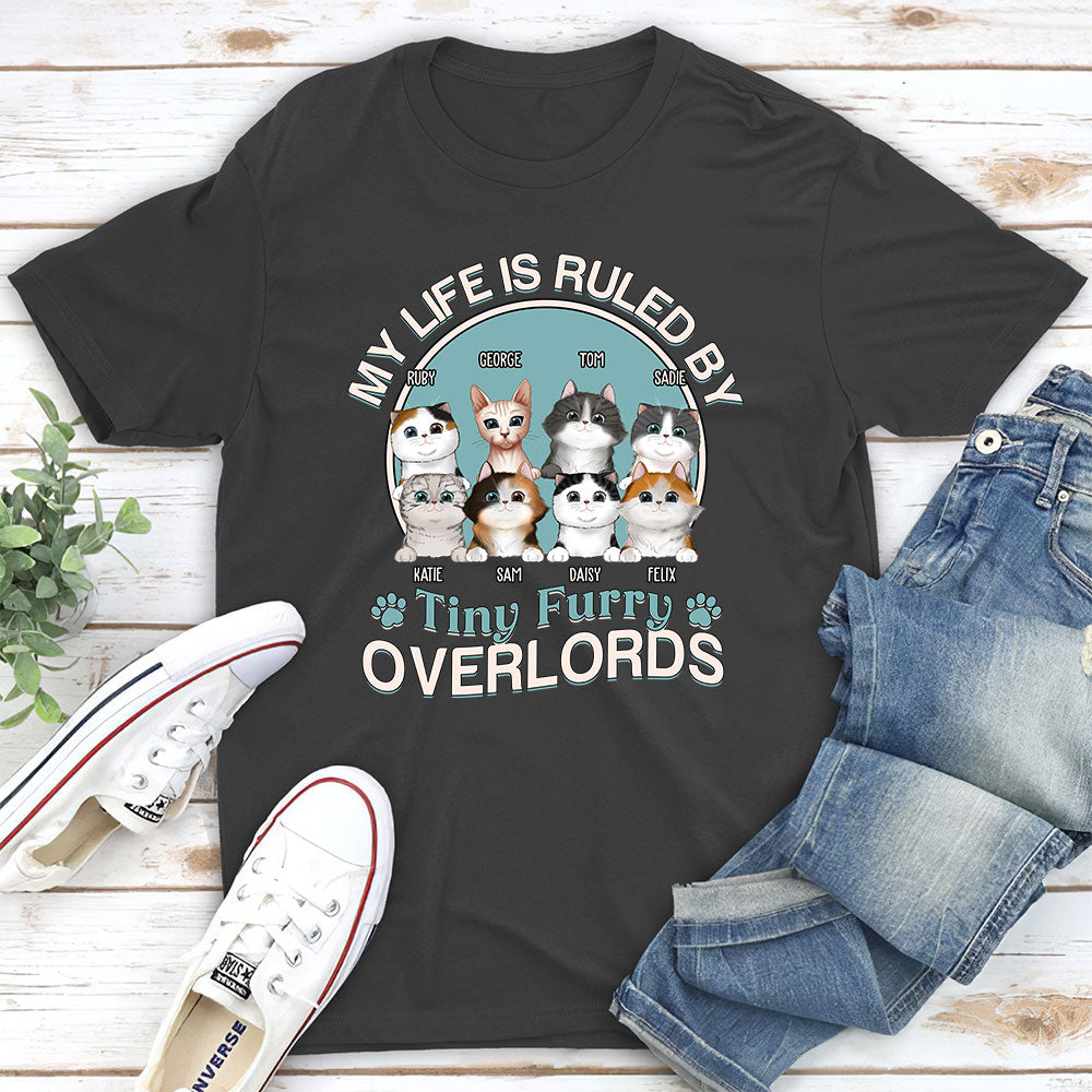 Furry Overlords - Personalized Custom Unisex 5.3 oz T-shirt for Pet Lovers