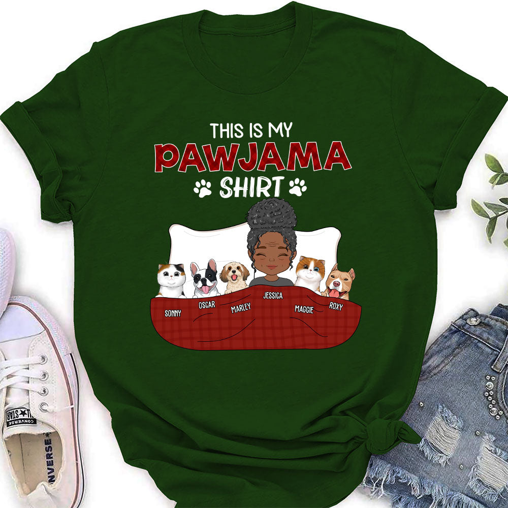 Personalized Custom Women's Pajama Shirt Version 3 - Ideal Gift for Pet Lovers