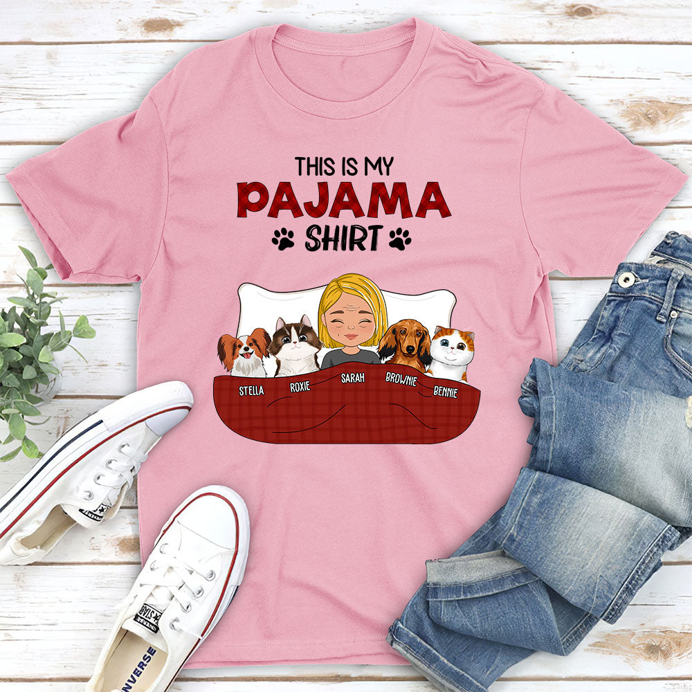 Personalized Custom Unisex Pajama Shirt Version 3 - Perfect Gift for Pet Lovers