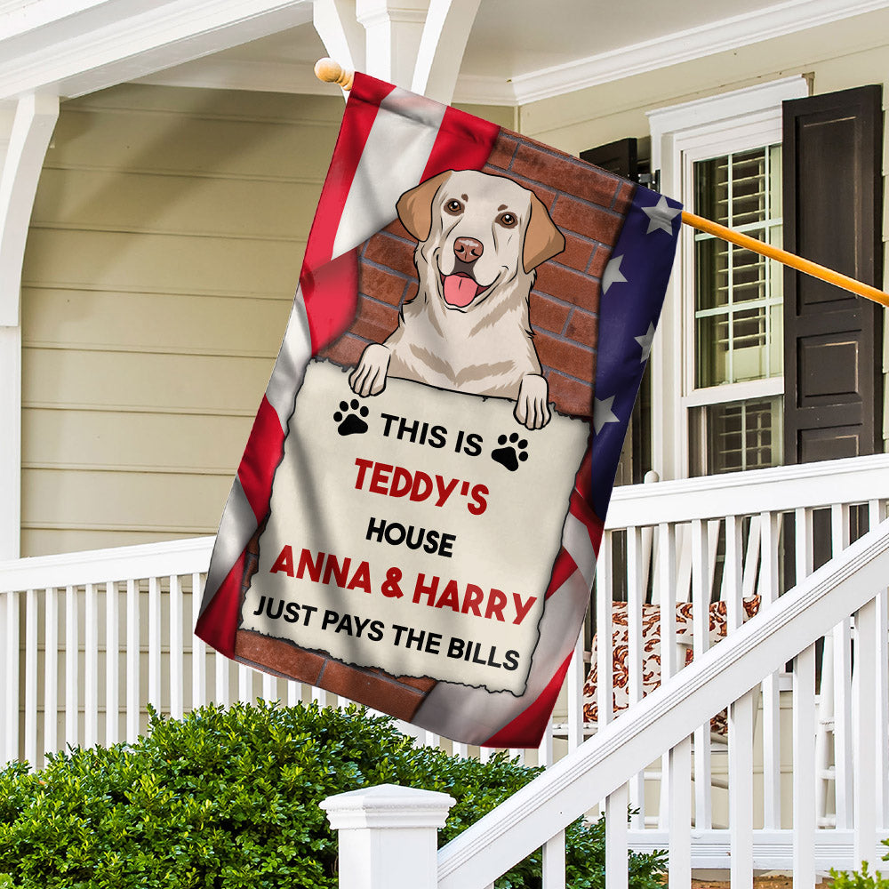 Personalized Custom Dog House Garden Flag - Ideal Gift for Pet Lovers