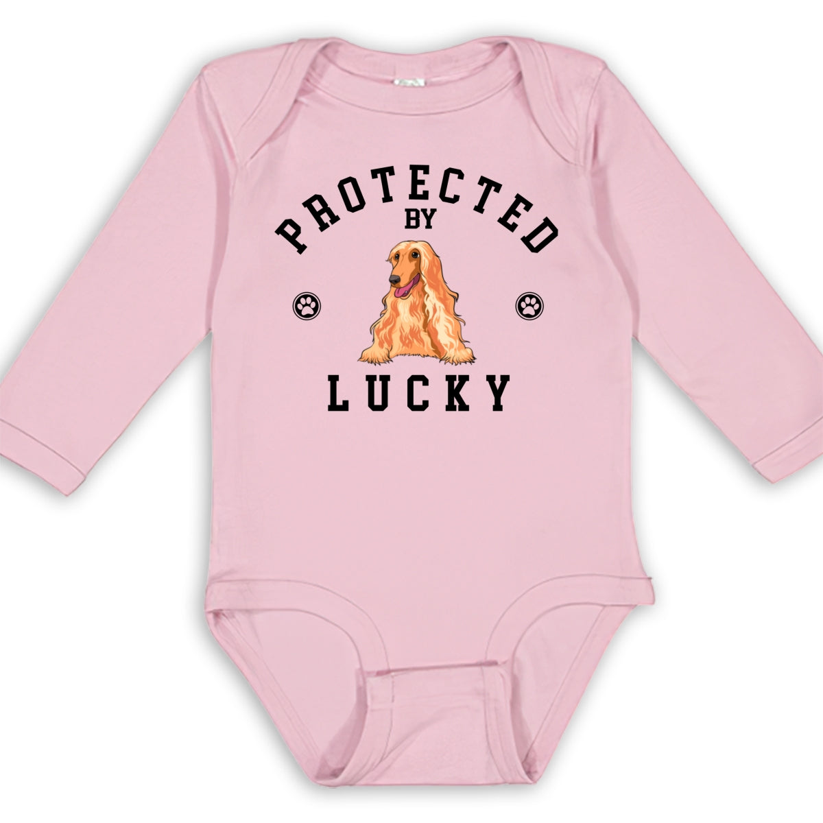 Exclusively Protected - Personalized Custom Long Sleeve Baby Onesie for Unforgettable Early Moments