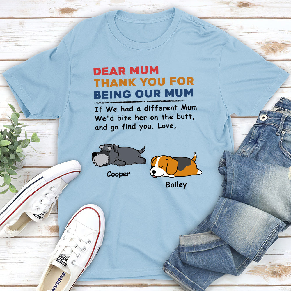 Bite The Butt - Personalized Custom Premium Men's 4.2 oz T-shirt for Pet Lovers