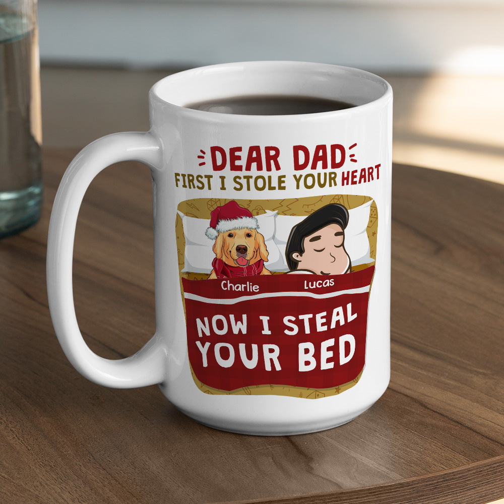 Personalized Custom 'Dog Mom Dad I Stole Your Heart' Coffee Mug for Pet Lovers