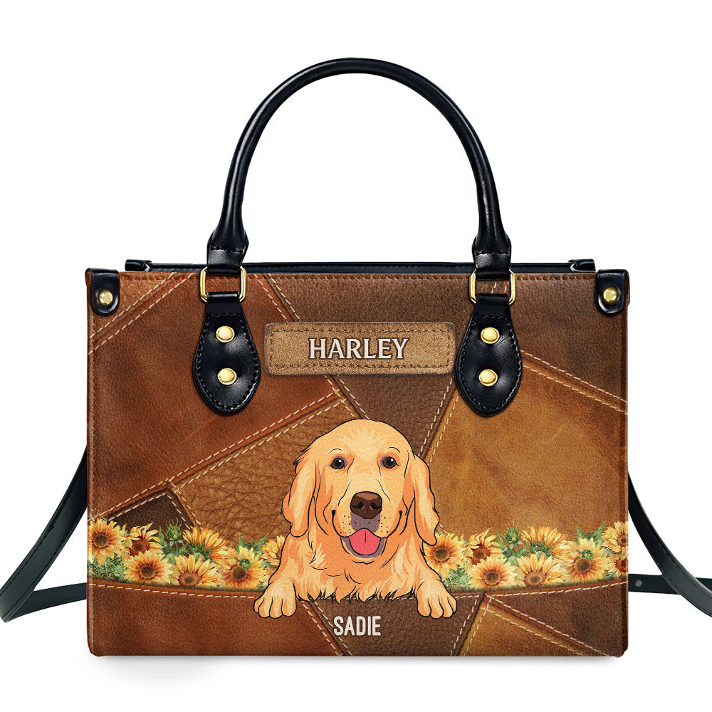 Vintage Personalized Custom Leather Bag for Pet Moms - Show Your Love for Fur Babies