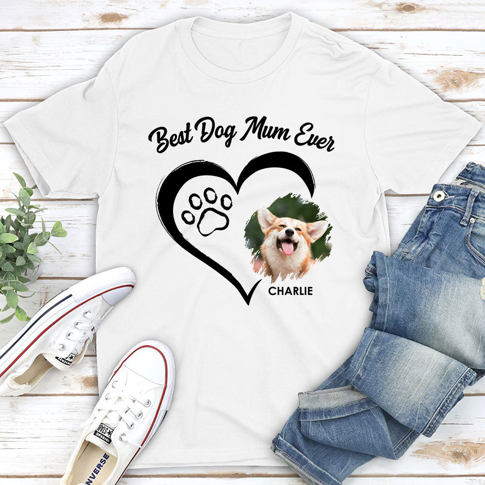 The Ultimate Personalized Custom Unisex T-shirt for the Best Dog Mum Ever
