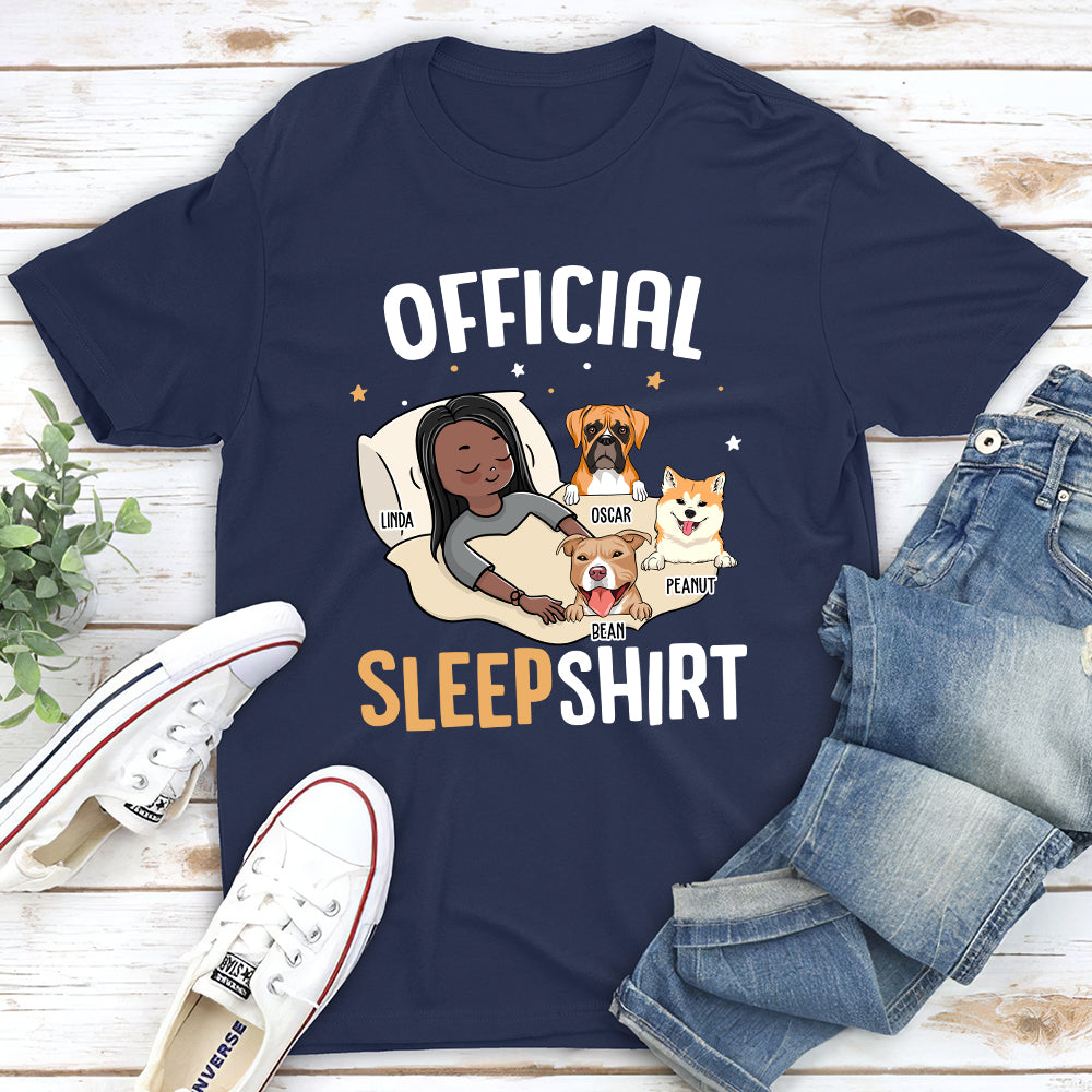 Personalized Custom Unisex Sleep T-shirt - Ideal Gift for Pet Lovers