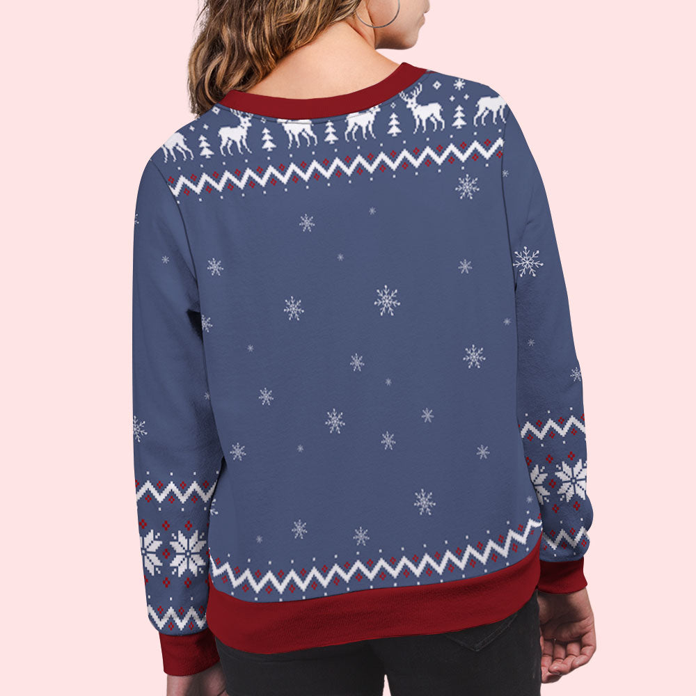 Thank You My Mom/Dad - Personalized Custom All-Over-Print Unisex 8.8 oz Polyester Blend Sweatshirt for Pet Lovers