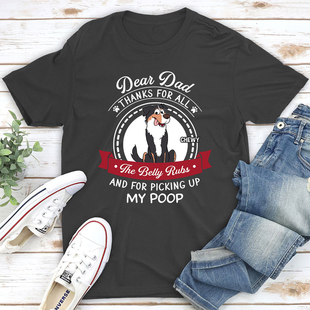 Dear Mom Thanks - Personalized Custom Unisex 5.3 oz T-shirt for Pet Lovers
