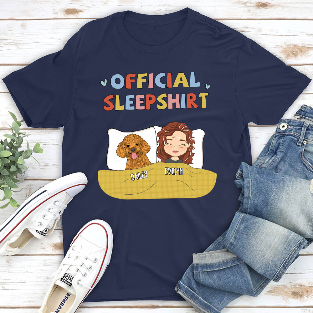 Happy Sleepshirt - Personalized Custom Unisex 5.3 oz T-shirt for Pet Lovers
