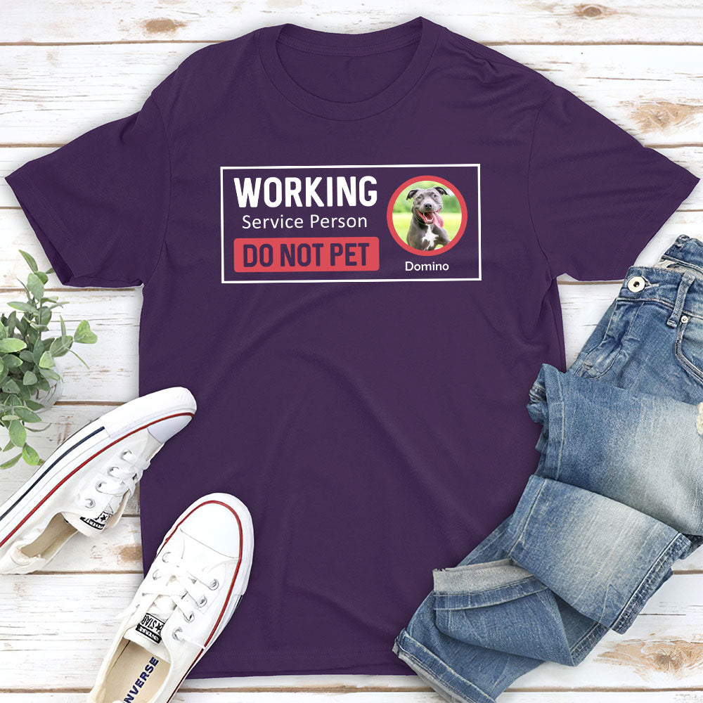 Personalized Custom Unisex Working Service Person T-shirt - Ideal Gift for Pet Lovers