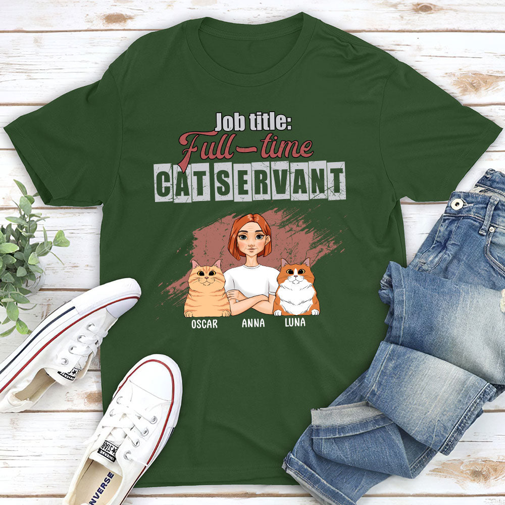 Full-time Job Title Personalized Custom Unisex 5.3 oz T-shirt - Ideal Gift for Pet Lovers