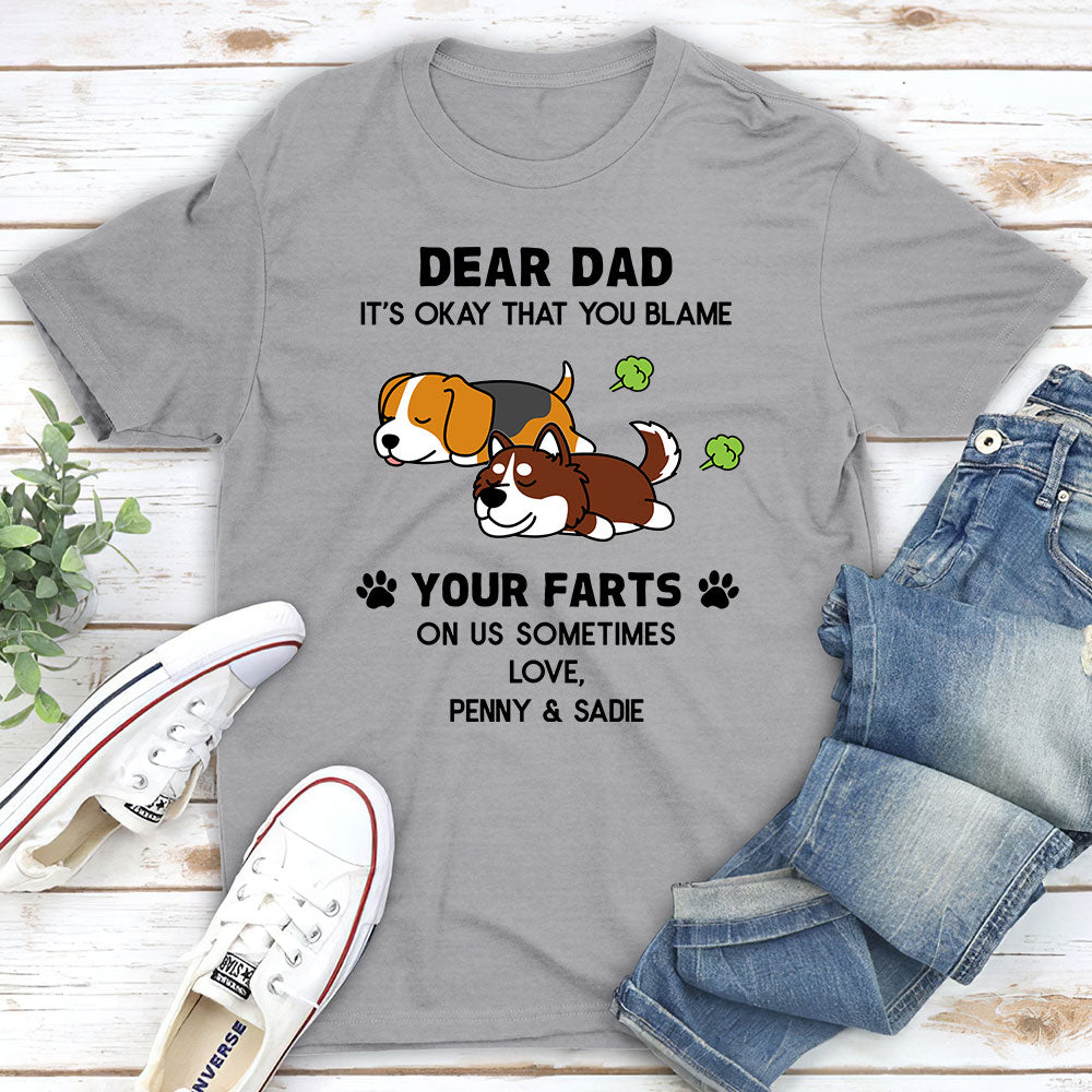 Blame On Dog - Personalized Custom Unisex 5.3 oz T-shirt for Pet Lovers