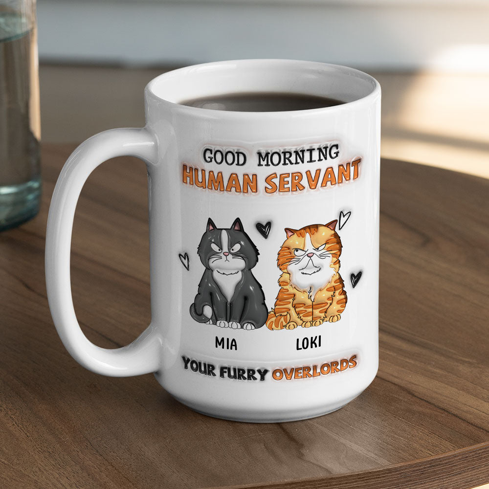 From Furry Overlords - Exclusive Personalized Custom 3D Inflated Effect Ceramic Mug in 11oz and 15oz Sizes