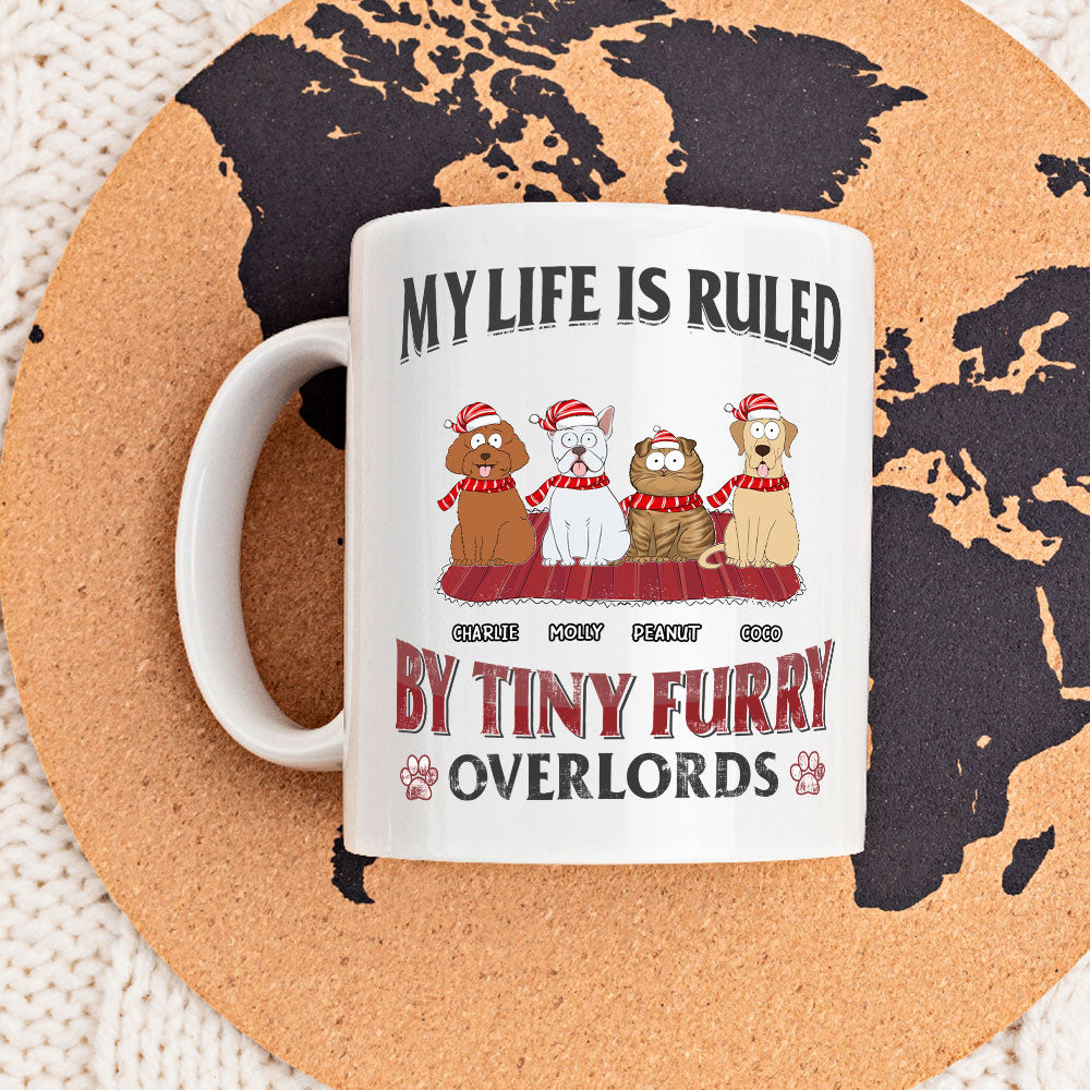 Tiny Furry Overlords - Exquisitely Personalized Custom Coffee Mug for Pet Lovers
