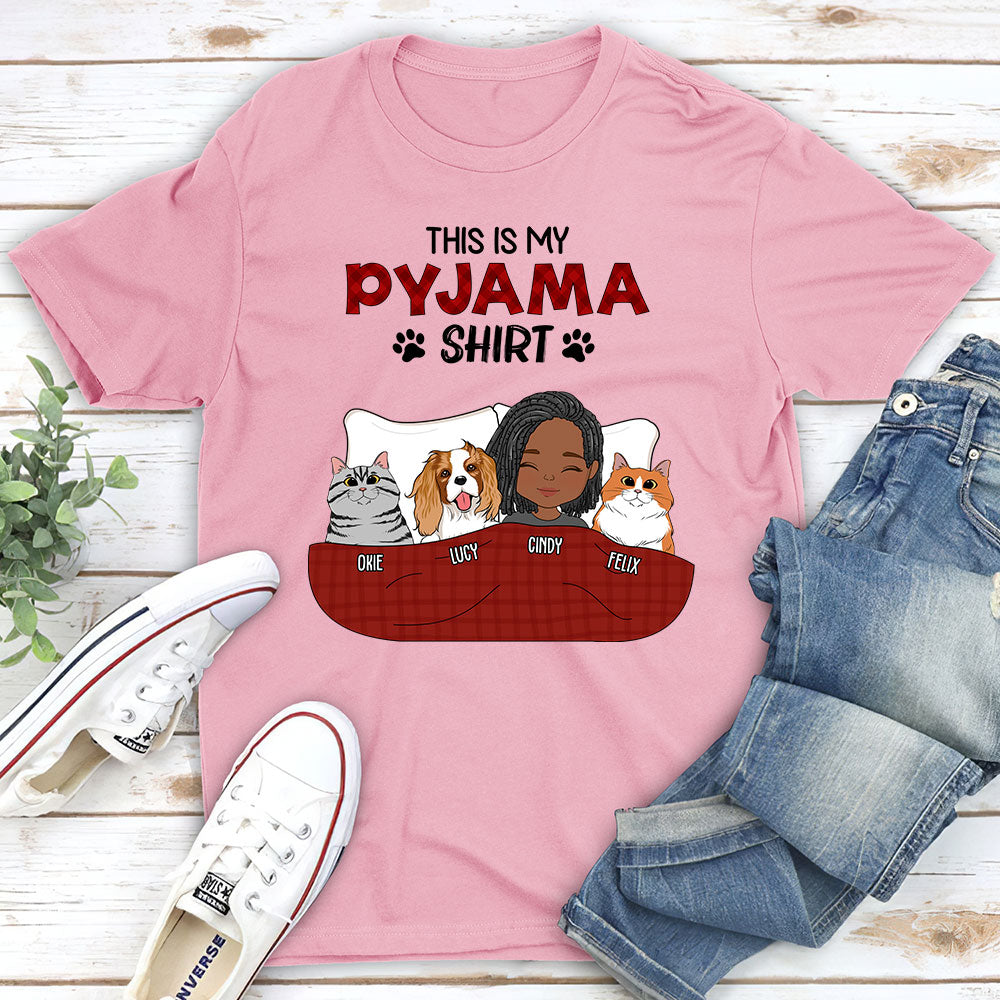 Personalized Custom Unisex Pet Pyjama T-shirt - Ideal Gift for Pet Lovers