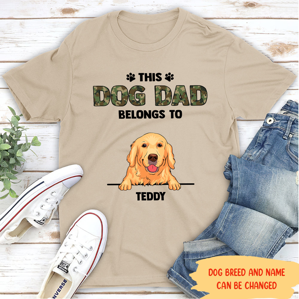 Unique Personalized Custom Unisex Dog Dad T-shirt - Perfect Gift for Pet Lovers