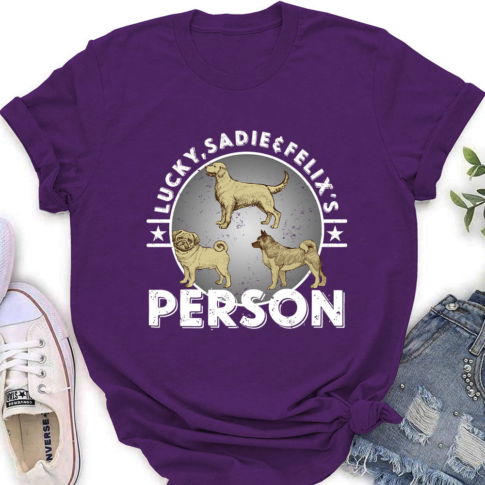 Customizable Dog - Lover Circle Personalized Women's T - shirt: A Perfect Gift for Pet Enthusiasts