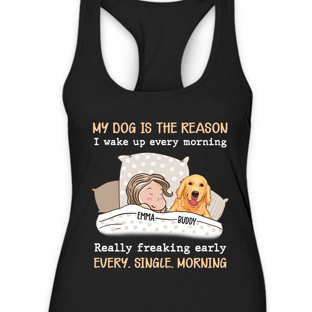 My Pet Is The Reason - Personalized Custom Summer Women's Racerback Tank for Dog Lovers