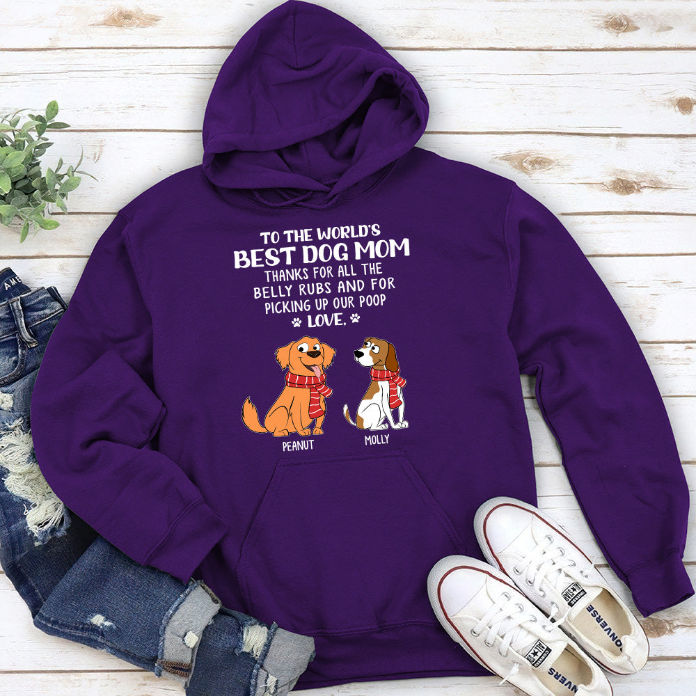 The Belly Rubs - Personalized Custom Unisex 8.0 oz Hoodie for Pet Lovers