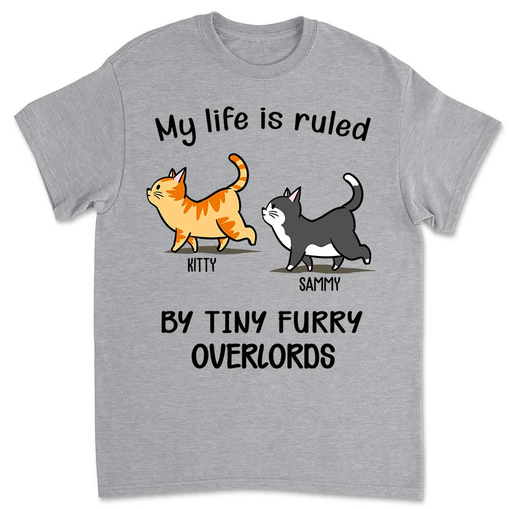My Life Is Ruled By Cats - Personalized Custom Premium Men's 4.2 oz T-shirt