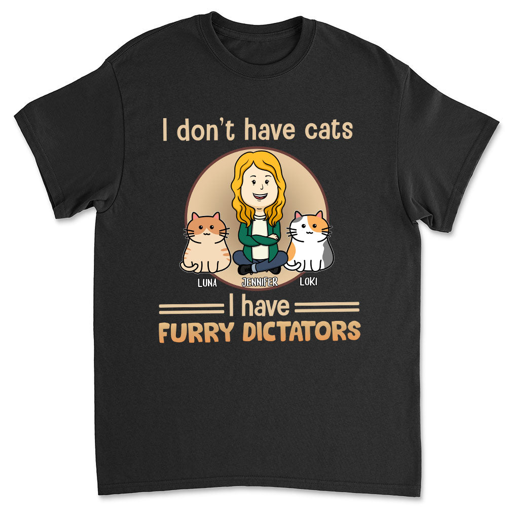 My Furry Dictators - Personalized Custom Unisex 5.3 oz T-shirt for Pet Lovers