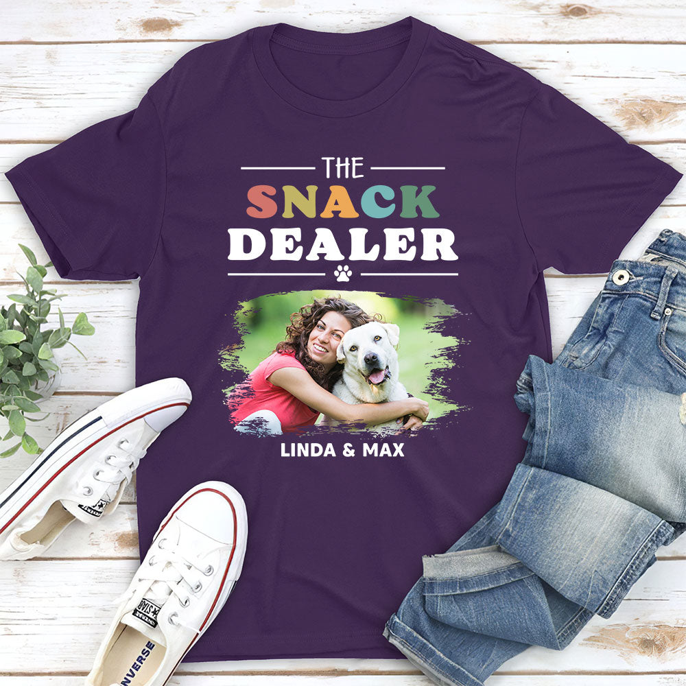 Personalized Custom Unisex Pets Snack Dealer Photo T-shirt - Ideal Gift for Pet Lovers