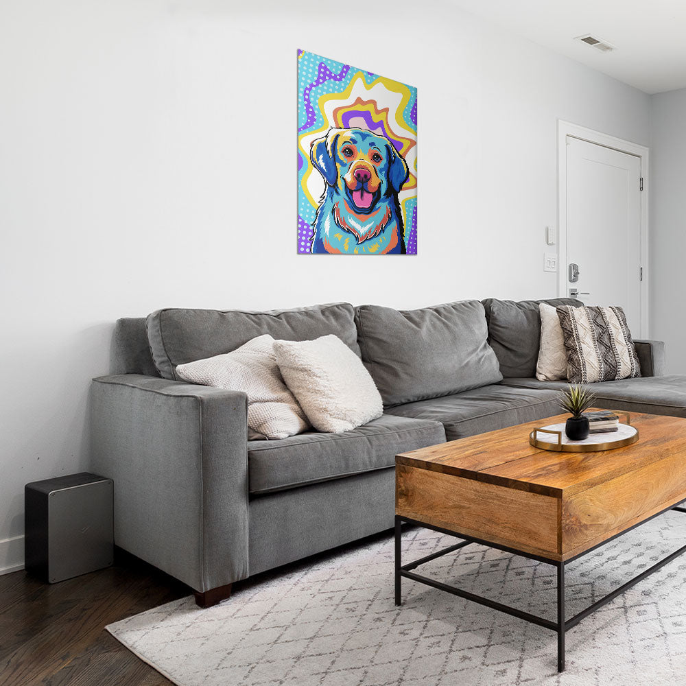 Stunning Golden Retriever Pop Art 3 Poster - Ideal Wall Decor