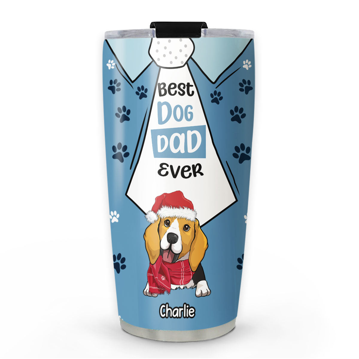 We Love You Best Dog Dad - Premium Personalized Custom 20oz Stainless Steel Tumbler
