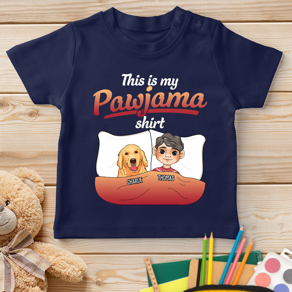 Personalized Custom Youth Pajama - Style T - shirt with Pet Design