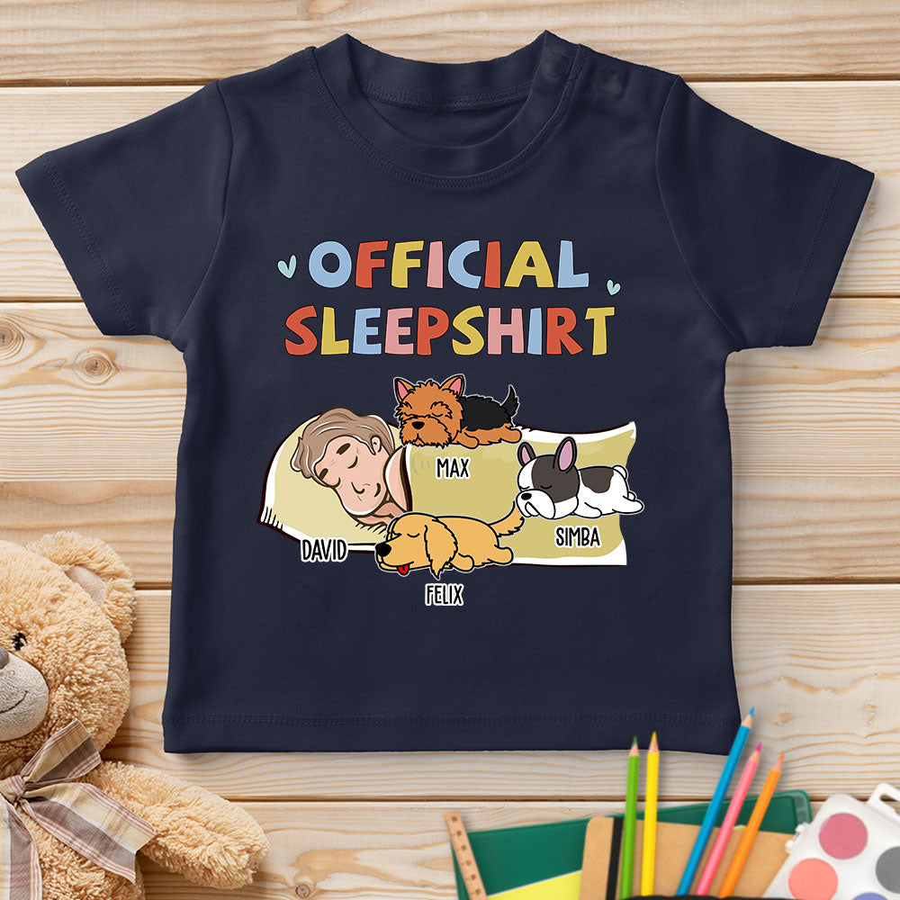 Sleeping Dog Personalized Custom Youth T-shirt - Sleepshirt Version 2