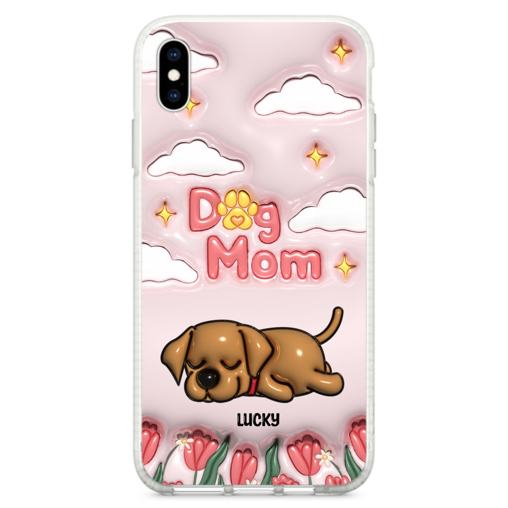 I Love My Dog Mom - Unique Personalized Custom 3D Inflated Effect Phone Case for Fashion - Conscious Users