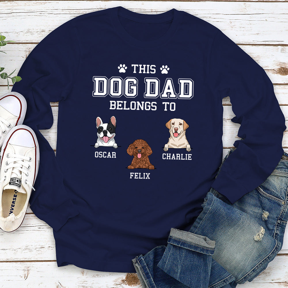 Dog Dad/Mom Exclusive - Personalized Custom Long Sleeve T-shirt for Pet Lovers