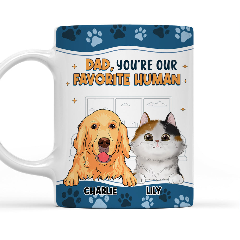 I Love You The Most Ver Pet - Personalized Custom 11oz/15oz Ceramic Coffee Mug with Double-Sided Print