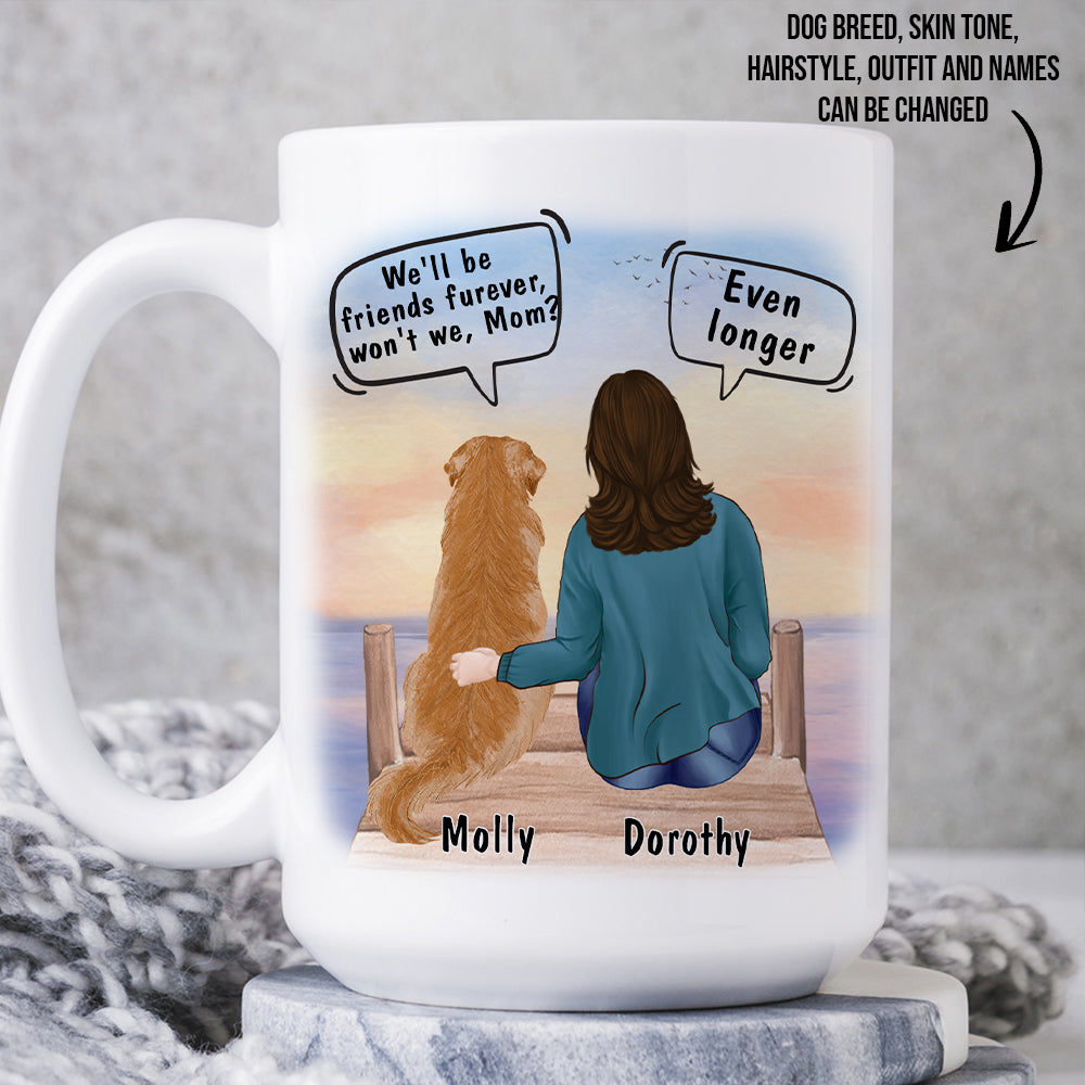 Friend Forever - Exquisite Personalized Custom Coffee Mug for Pet Lovers