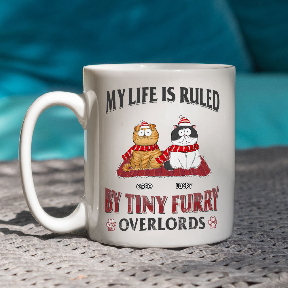 Tiny Furry Overlords - Exquisitely Personalized Custom Coffee Mug for Pet Lovers