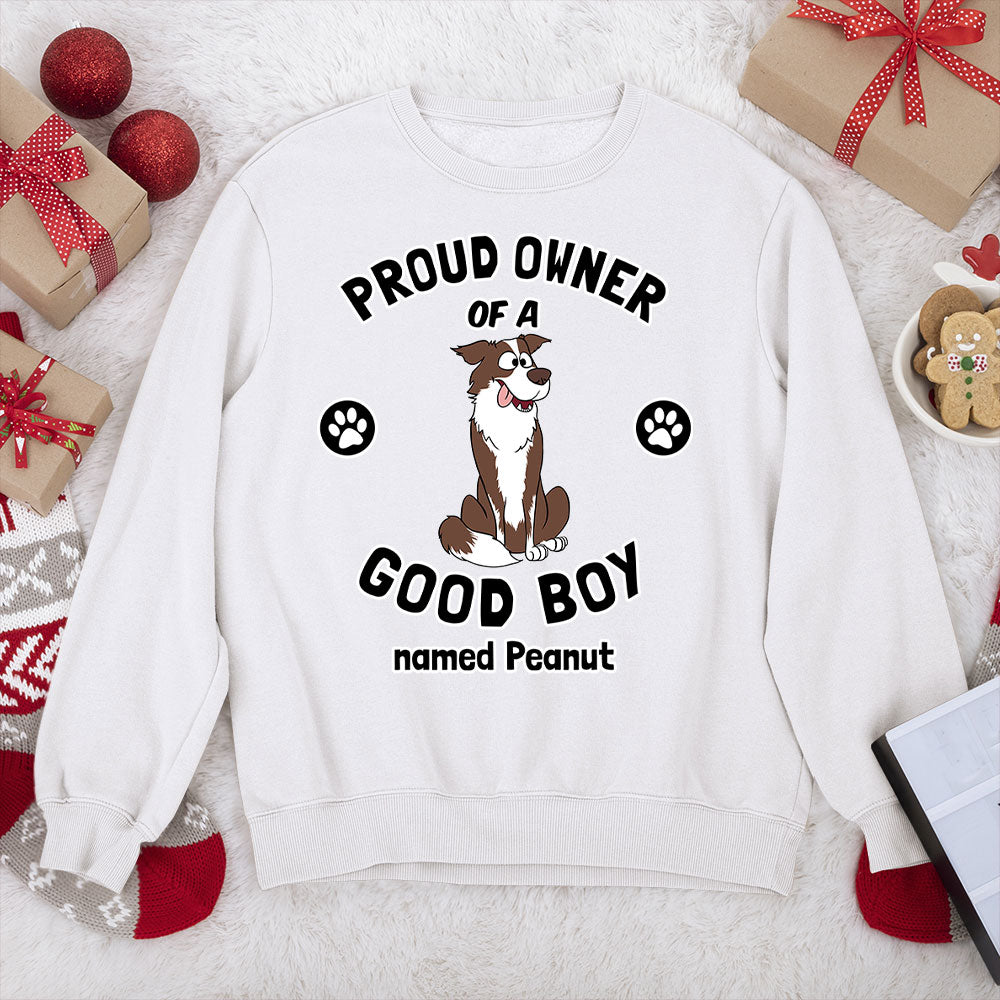 Proud Owner - Personalized Custom Unisex 8.0 oz Sweatshirt for Pet Lovers
